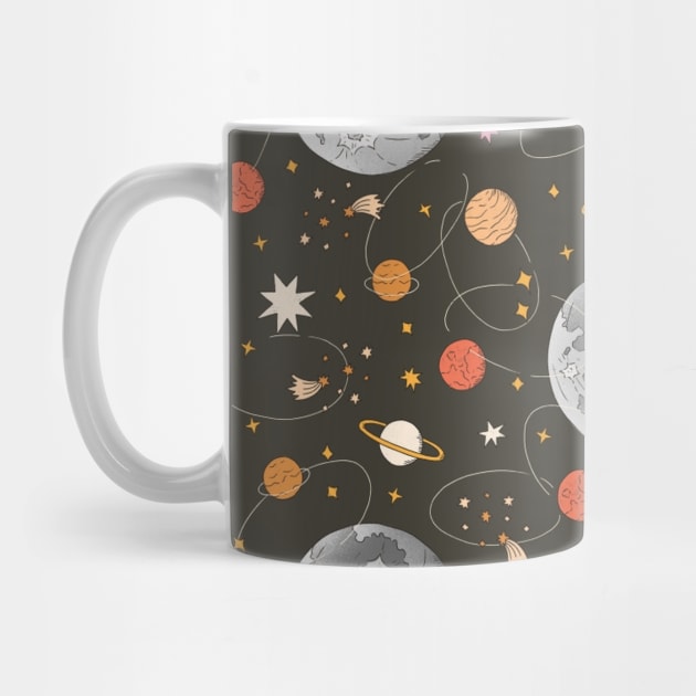 Outer Space Universe Astronomy Pattern by The WYLD Tribe